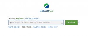 image of the psychinfo search page