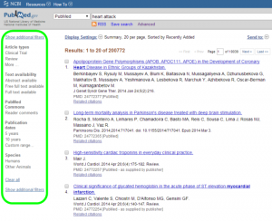 PubMed Filters