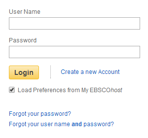 EBSCO Sign-in